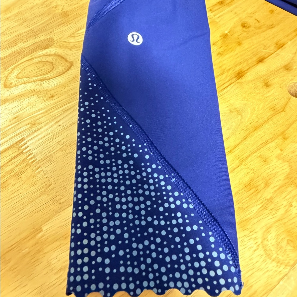 lululemon athletica Navy Dot Panel Athletic Skirt